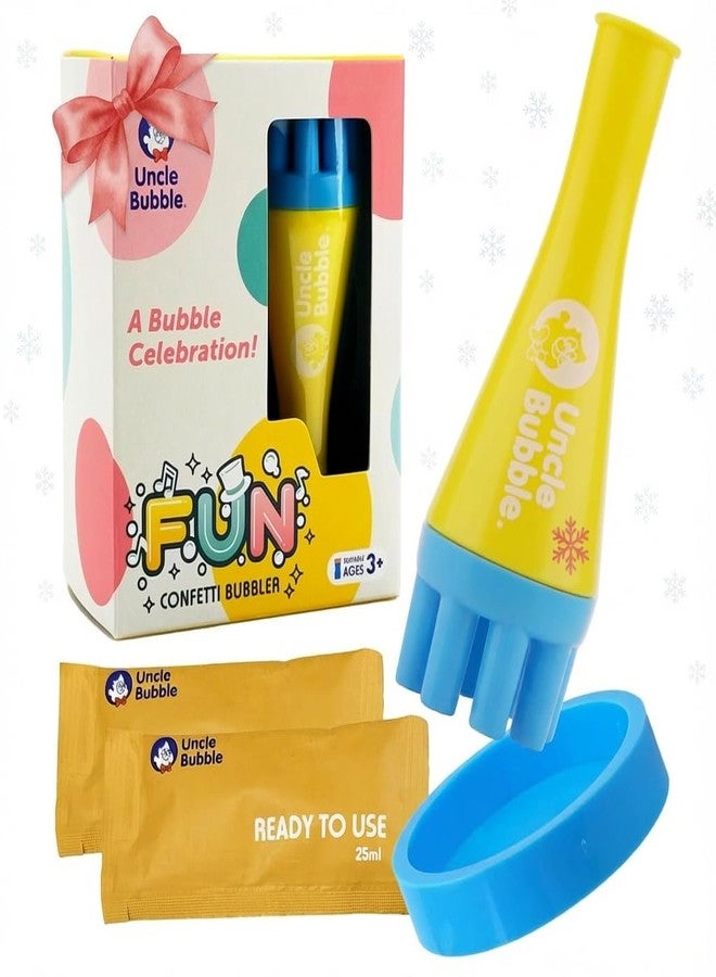 Uncle Bubble Blower for Kids and Toddlers, Mini Bubble Blower Makes Thousands of Bubbles Ease, Plastic Reduction Version - Image 1